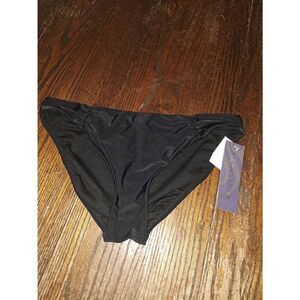 New XL Aqua Couture Black Bikini Swimsuit Bathing Suit Swimwear Bottoms